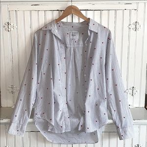 Rails Taylor Embroided hearts blouse! CUTE!